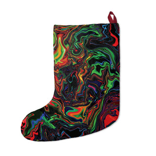 Neon Chaos Psychedelic Christmas Stocking