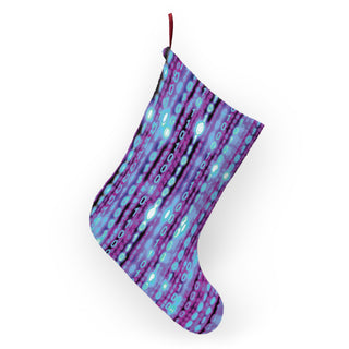 Cyberpunk Glitch Christmas Stocking