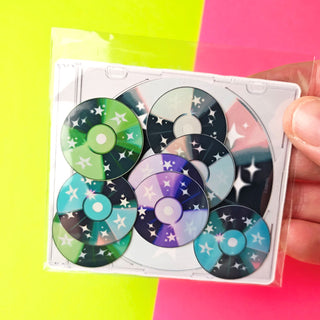 Mini Y2K CD Stickers