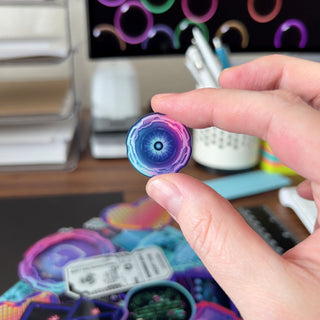 Cyber Eye Holographic Sticker