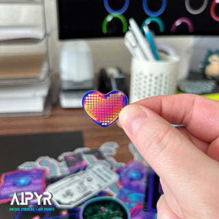 Vaporwave Heart Sticker