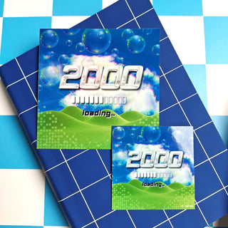 2000s Loading Holographic Sticker