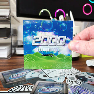 Y2K 2000s Computer Sticker