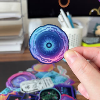 Cyber Eye Holographic Sticker