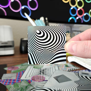 2 inch Land of Illusion Holographic Sticker