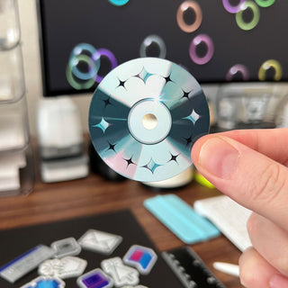2 inch Retro Y2K CD Sticker