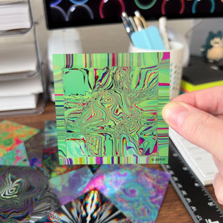 3 inch Cubic Meltdown Sticker