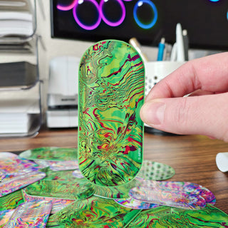 3 inch Green Psychedelic Pill Sticker