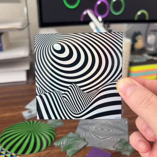 3 inch Land of Illusion Holographic Sticker