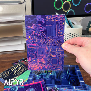 4x6 inch Vaporwave Circuits Art Print