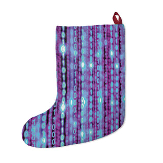 Cyberpunk Glitch Christmas Stocking
