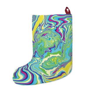 Neon Dreams Psychedelic Christmas Stocking
