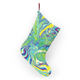 Neon Dreams Psychedelic Christmas Stocking