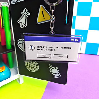 90s Reality Computer Pop Up Keychain