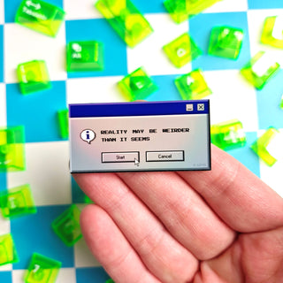 90s Reality Computer Pop Up Sticker