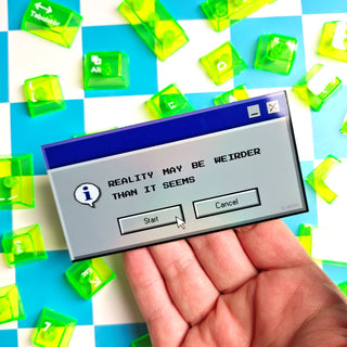 90s Reality Computer Pop Up Sticker