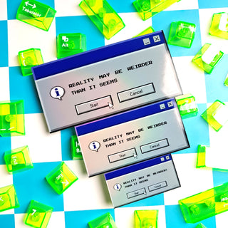 90s Reality Computer Pop Up Sticker