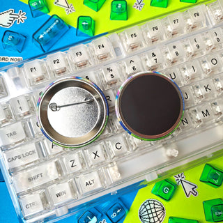 Y2K Retro Computer Button or Magnet