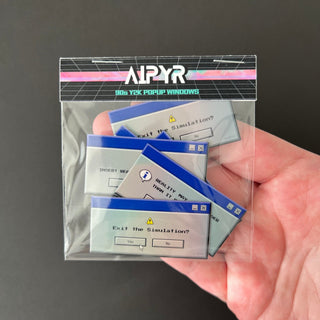 Mini 90s PC Error Message Stickers by AIPYR