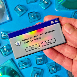 90s Weird Reality - Holographic Sticker