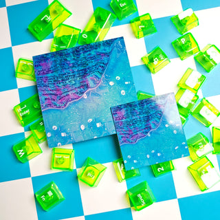 Blue Computer Glitch Sticker