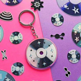 Y2K Aesthetic CD Keychain
