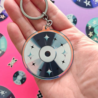 Y2K Aesthetic CD Keychain
