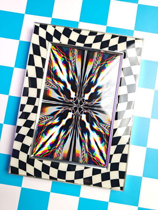 Chromatic Glitch Art Print