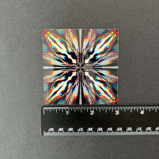 Chromatic Glitch Sticker by AIPYR