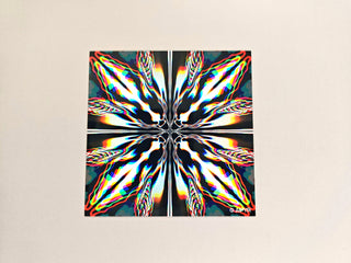 Chromatic Glitch Holographic Sticker