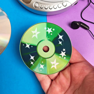 Holographic Y2K CD Sticker