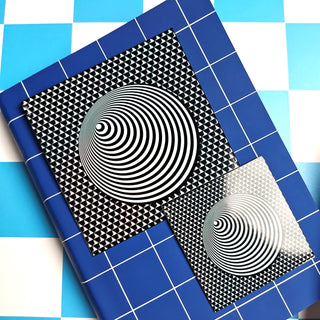 Cube Illusion Holographic Sticker