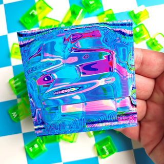 Cyber Fluid Glitch Sticker