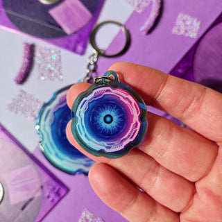 Cyber Eye Cyberpunk Keychain