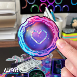 3 inch Cyberpunk Heart Sticker