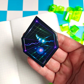 Holographic Dimension Jumping Sticker