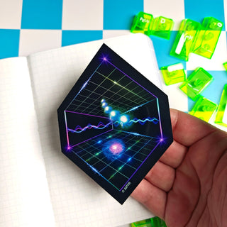 Holographic Dimension Jumping Sticker