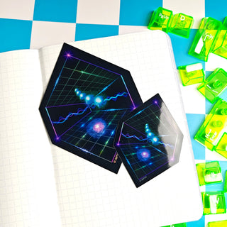 Holographic Dimension Jumping Sticker