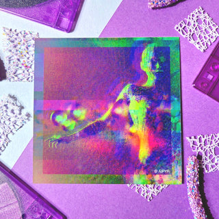 Vaporwave Surreal Art Holographic Sticker