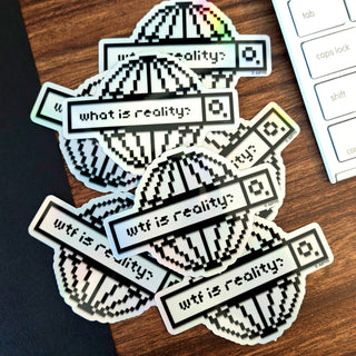Retro Existential Internet Sticker