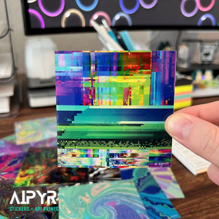 3 inch Fatal Glitch Holographic Sticker