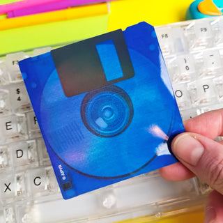 Floppy Disk Holographic Sticker