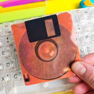 Floppy Disk Holographic Sticker
