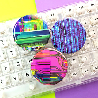 Glitchcore Button or Magnet Set