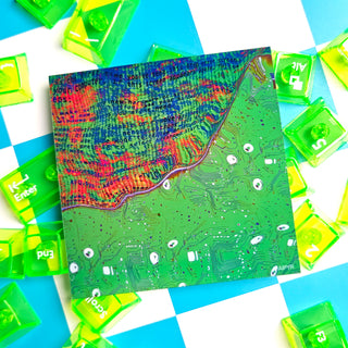 Green Computer Glitch Sticker