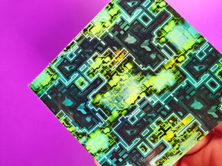 Green Glitch Sticker