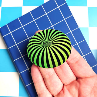 Neon Green Orb Sticker