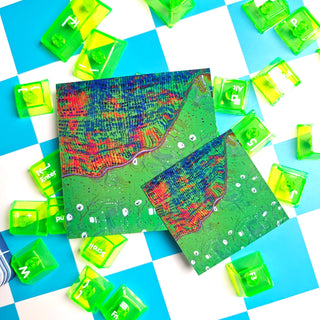 Green Computer Glitch Sticker