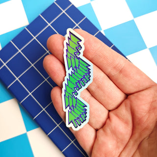 Vaporwave Computer Cursor Sticker