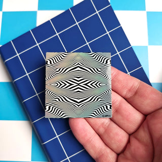 Hypnotic Wave Holographic Sticker